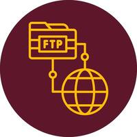 icono de vector ftp