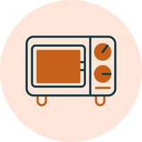 Microwave Oven Vector Icon