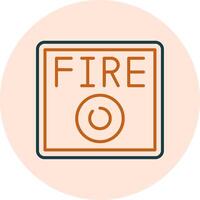 icono de vector de alarma de incendio