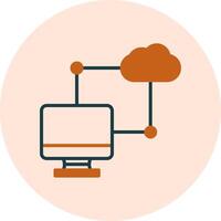 icono de vector de transferencia de datos