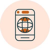 Mobile Internet Vector Icon