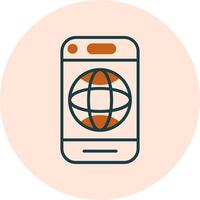 Mobile Internet Vector Icon