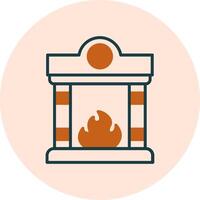 Fireplace Vector Icon