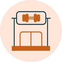 icono de vector de gimnasio