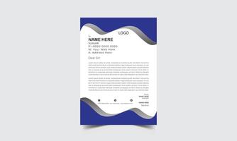 Modern letterhead Design template vector