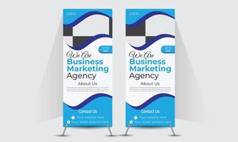 Modern Rollup banner Design template vector