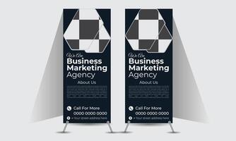 Modern Rollup banner Design template vector