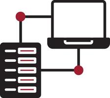 datos transfe vector icono