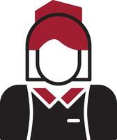 Flight Attendant Vector Icon