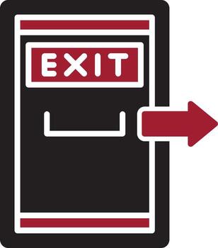 Exit Door Vector Icon
