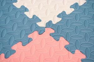 Concept for teamwork or problem solving. Multicolor jigsaw puzzle. After some edits. photo