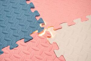 Concept for teamwork, problem solving or mystery stuff. Jigsaw puzzle with a glowing light. After some edits. photo