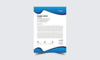 Modern letterhead Design template vector