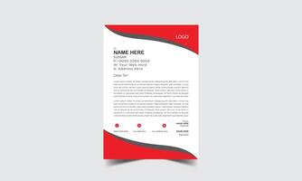 Modern letterhead Design template vector