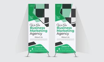 Modern Rollup banner Design template vector