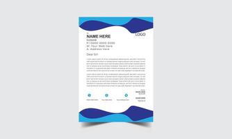 Modern letterhead Design template vector