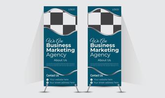 Modern Rollup banner Design template vector