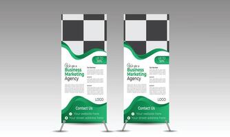 Modern Rollup banner Design template vector