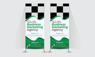 Modern Rollup banner Design template vector