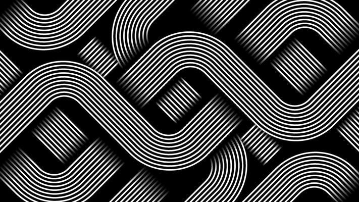 Abstract geometric metallic lines background template for flyers, posters, covers, wallpapers, and other.