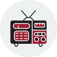 icono de vector de radio