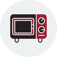 Microwave Oven Vector Icon