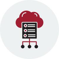 Cloud Server Vector Icon