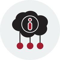 icono de vector de computación en la nube