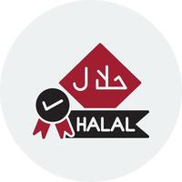 icono de vector halal