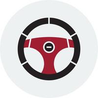 Steering Wheel Vector Icon