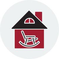 Retirement Home Vector Icon