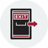 Exit Door Vector Icon