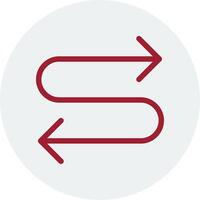 Zigzag Arrow Vector Icon