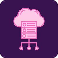 Cloud Server Vector Icon