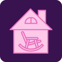 Retirement Home Vector Icon