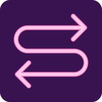 Zigzag Arrow Vector Icon
