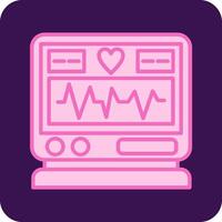 icono de vector de electrocardiograma