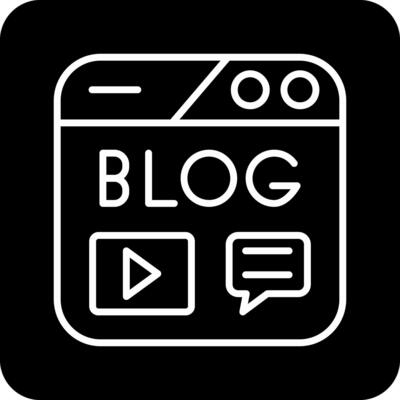 Blogging Vector Icon