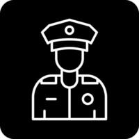 icono de vector de policía