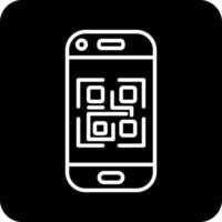 icono de vector de código qr