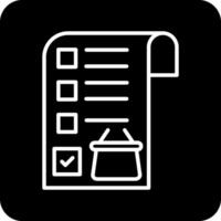 Shopping List Vector Icon