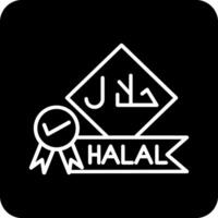 icono de vector halal