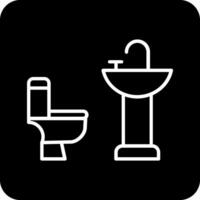 icono de vector de baño