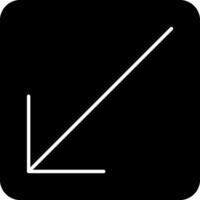 Down Left Arrow Vector Icon