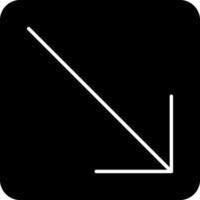 Down Right Arrow Vector Icon