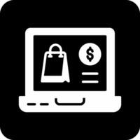 icono de vector de tienda online