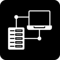 datos transfe vector icono