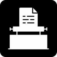 icono de vector de máquina de escribir