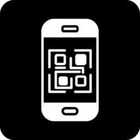 icono de vector de código qr