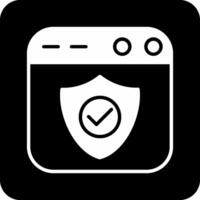 icono de vector de seguridad web